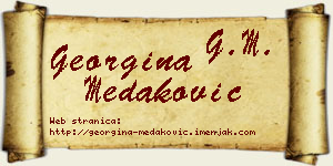 Georgina Medaković vizit kartica